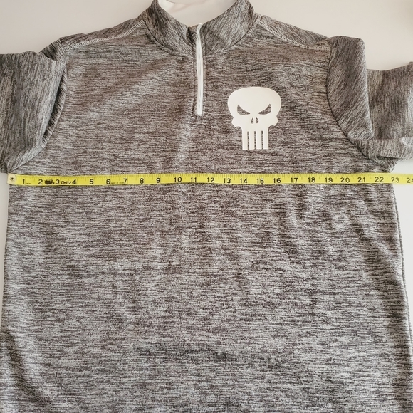 Marvel Punisher 1/4 Zip Pullover Size M (38/40) *7101 - Picture 7 of 9